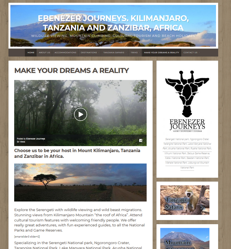 Serengeti National park, Ngorongoro Crater, Tarangire National Park, Lake Manyara National Park, Arusha National Park, Ruaha National Park, Mikumi National Park, Selous Game Reserve, Katavi National Park, Saadani National Park, Mahale National Park, Udzungwa Mountain National Park